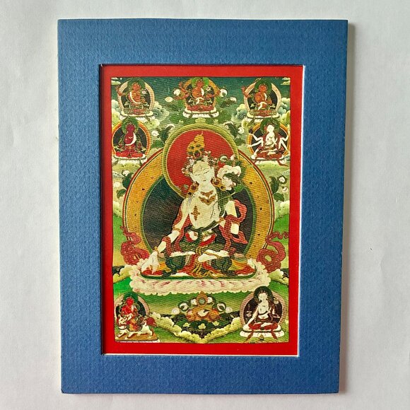 Dharma Publishing Other - Buddhist White Tara (Mother of Compassion) Print with Blue Mat